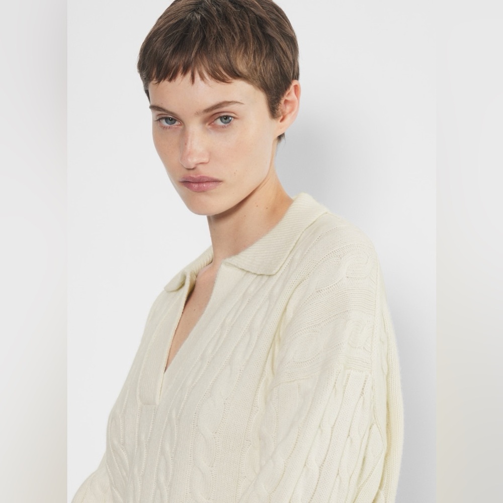 Aritzia Sunday Best Lottie Wool Sweater Cozy Soft Knit Women Size XS